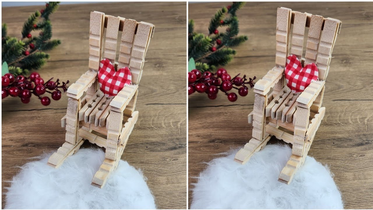 Clothespin Crafts – Adorable Handmade Chair