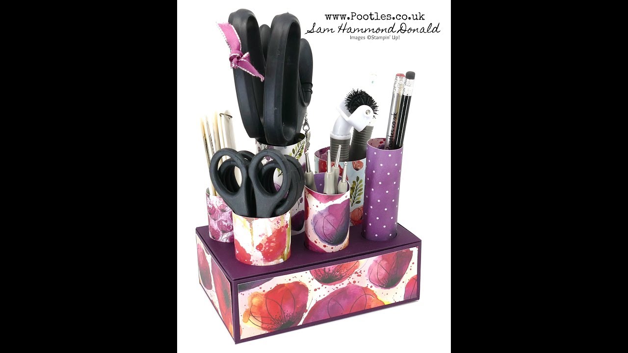 Stampin' Up! Desktop Tool Caddy Tutorial