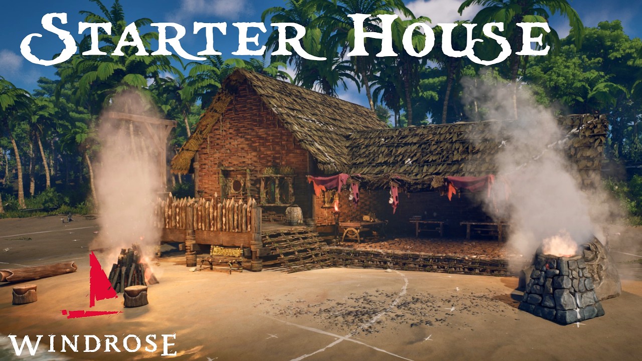 Starter House and Workshop | Windrose | Speed Build