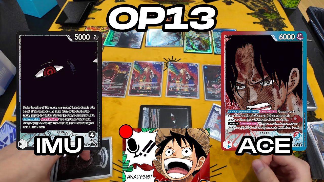 OP13 Imu vs Ace Commentary - OPTCG Locals