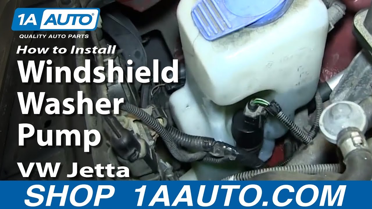 How to Replace Windshield Washer Pump 99-05 Volkswagen Jetta or Golf