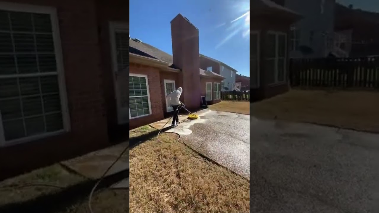 Aggregate driveway cleaning