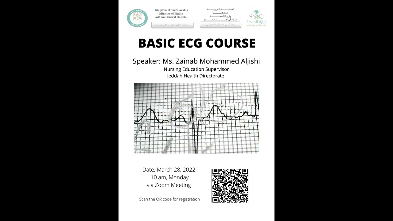 Free Basic ECG course online zoom seminar