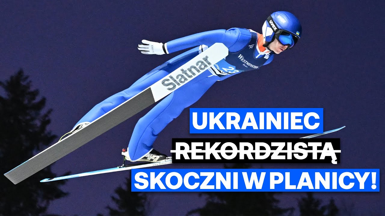 🇺🇦 Jewhen Marusiak jest... był nowym rekordzistą Średniej skakalnicy w Planicy