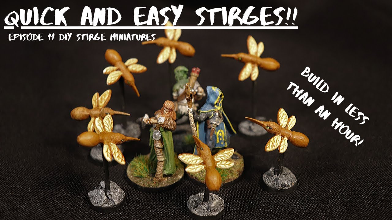 Stirges! How to make Stirge Miniatures [The Artist DM Episode 11]