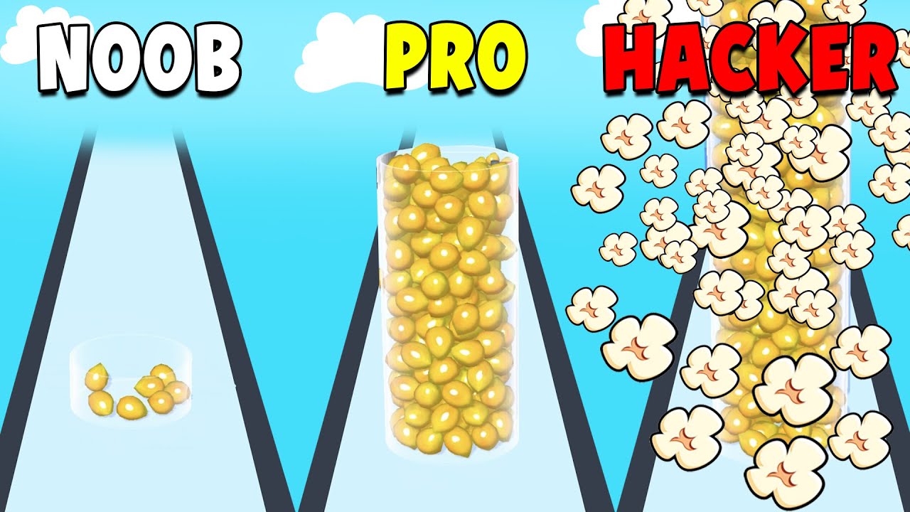 NOOB vs PRO vs HACKER ​in Popcorn Colloctor