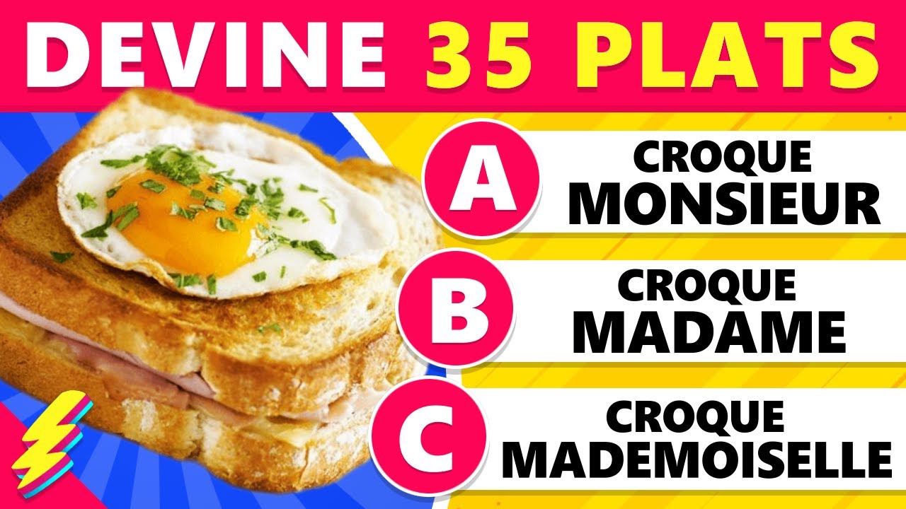 Devine le NOM des 35 plats Français 🍽️ | Quiz Cuisine