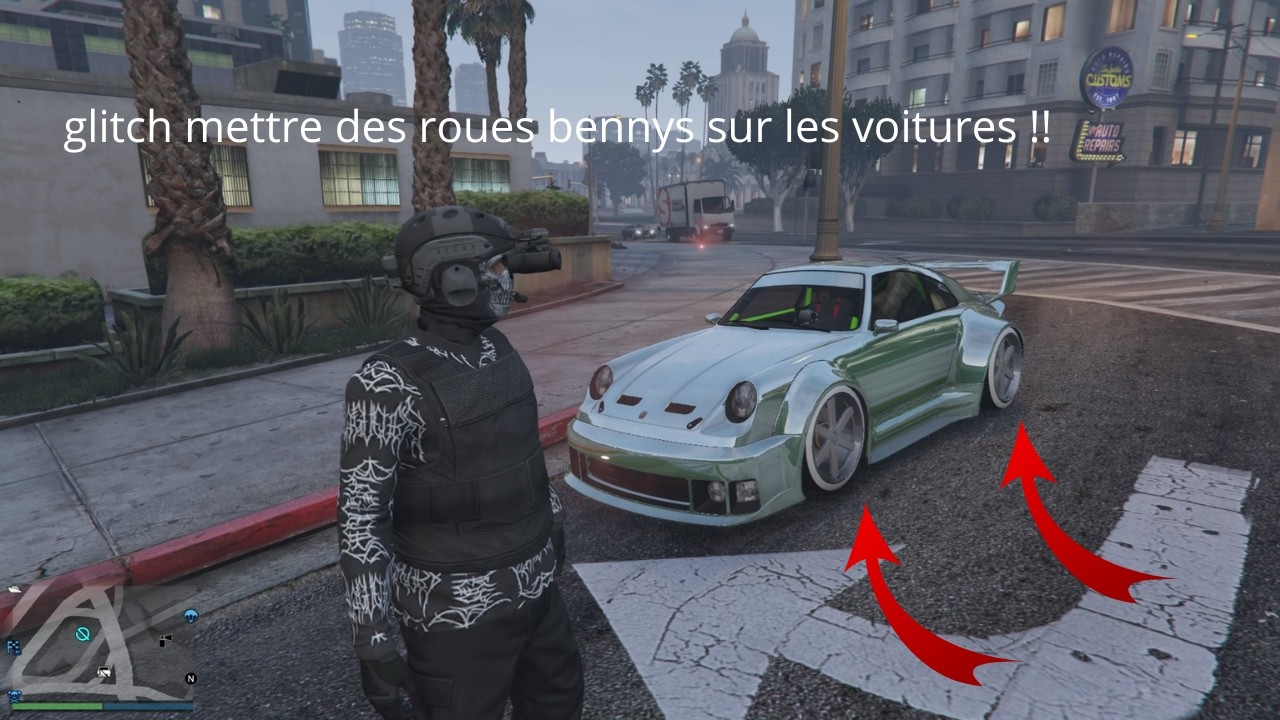 glitch mettre des roues bennys sur les voitures !!