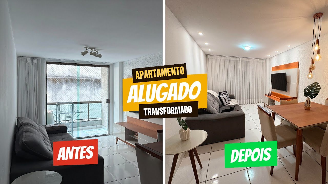 R$120 PARA DECORAR APARTAMENTO ALUGADO - TRANSFORMAMOS GASTANDO POUCO