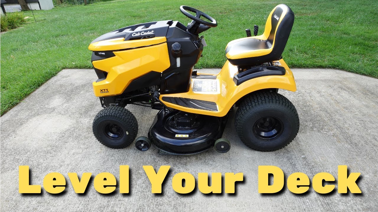 Как выровнять деку газонокосилки Cub Cadet | Серия XT1 Enduro