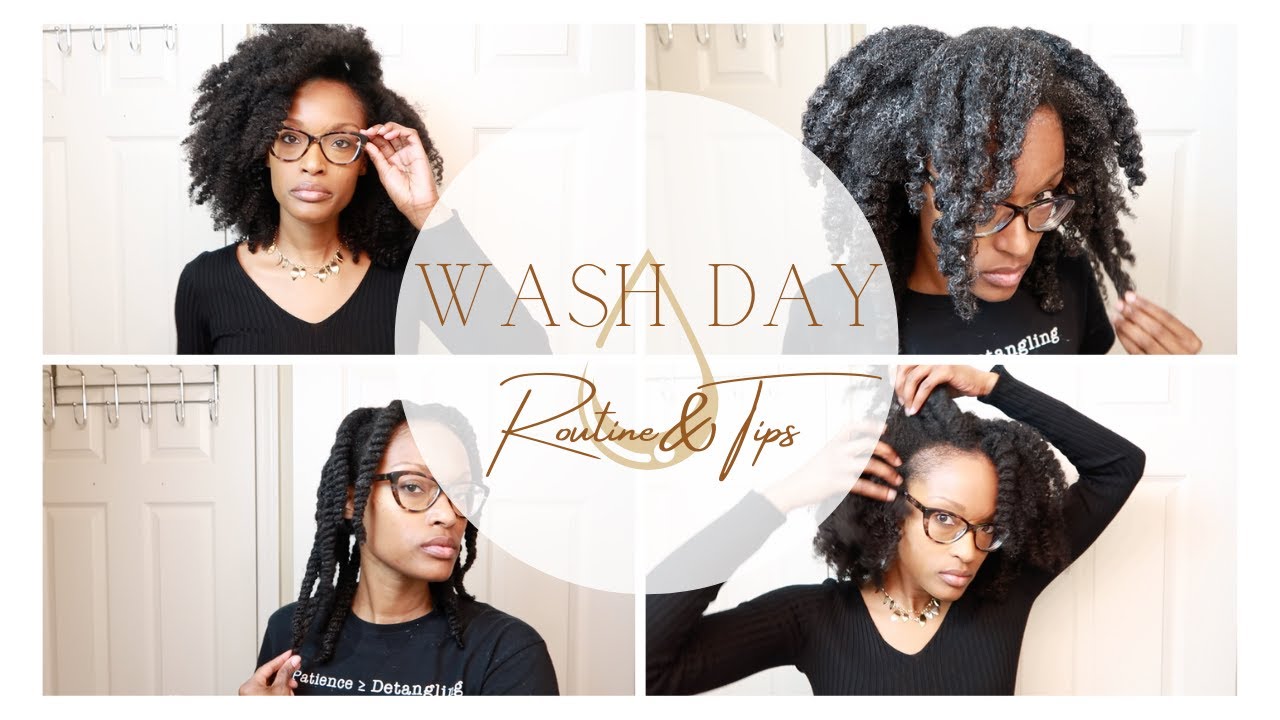 Wash Day Routine on Thick, Low Porosity, Type 4 Hair ▶️