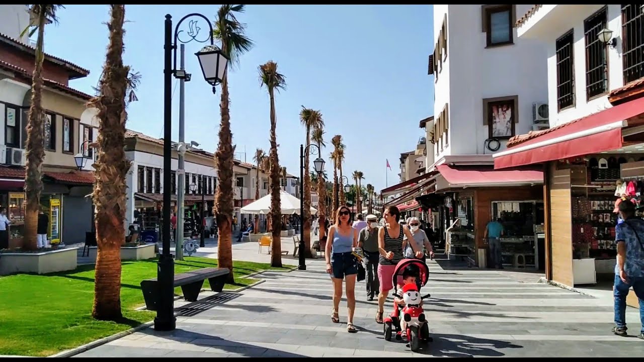 Kusadasi shopping center to seaside walking May 25, 2021 | KUSADASI TURKEY