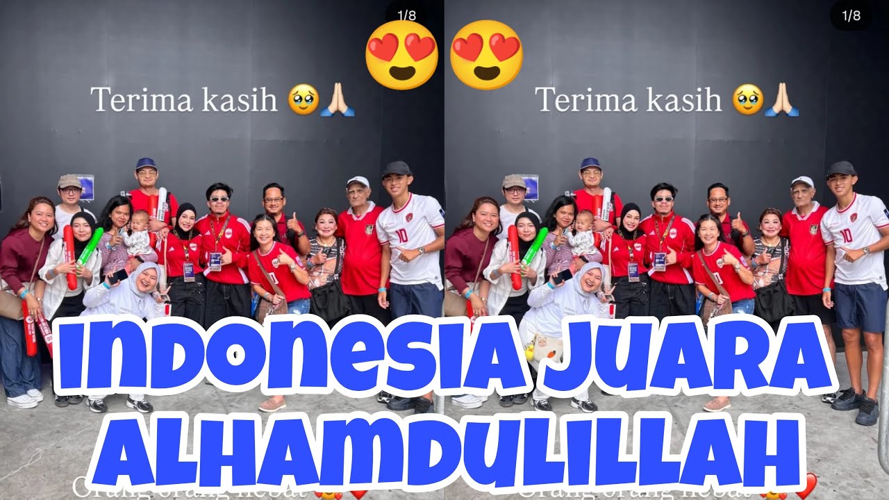 ALHAMDULILLAH INDONESIA MENANG BAWA JUARA. TEAM PAPATA DAN MAMANUR BANGGA. TERIMAKASIH TEAM AH