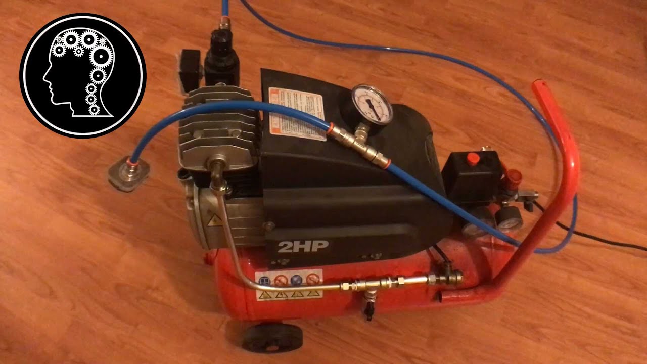 Come convertire un compressore in pompa per il vuoto Convert an air compressor into a vacuum pump