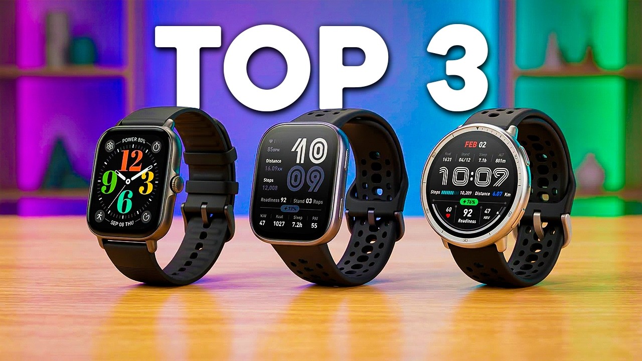 3 MELHORES SMARTWATCH AMAZFIT