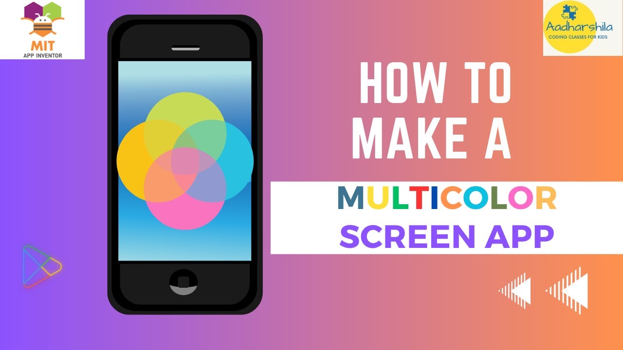 Multicolor screen App - MIT App Inventor