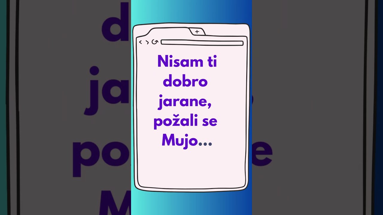 Dolazi Mujo iz ambulante... #mujo #haso #vicevi #smijeh #fata #smije&scaron;no