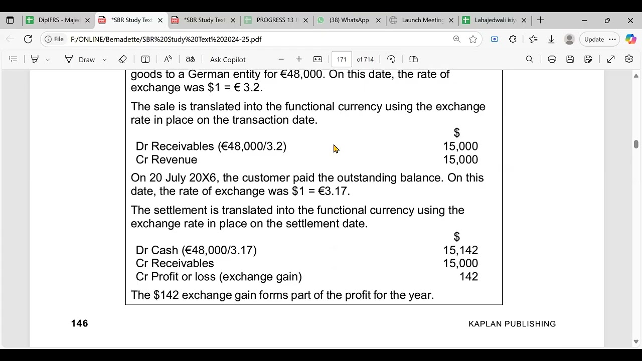 IAS 21 The Effect of Changes in Foreign Exchange Rates Part 2
