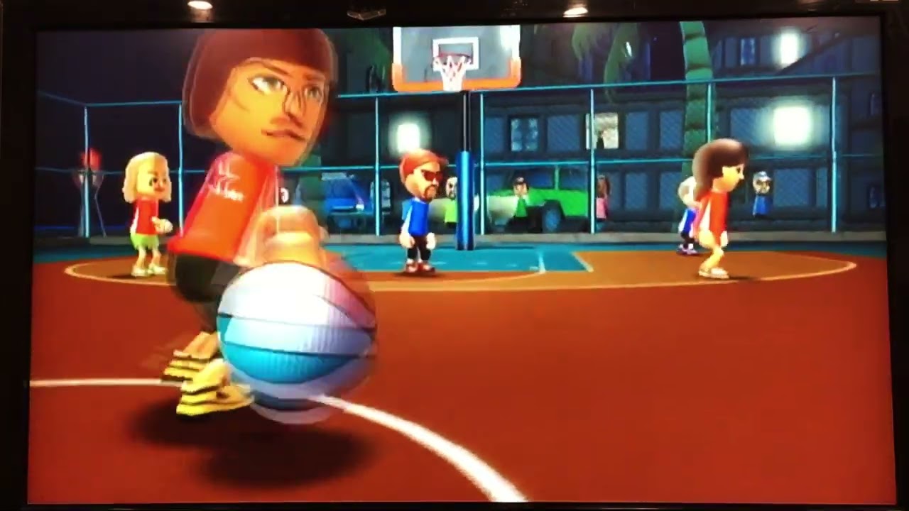 Wii Sports Resort - Basketball Pickup Game vs. Mike (19-5)