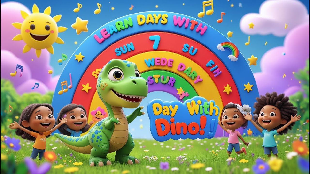 🦕 Days of the Week with Dino 🎶 | Fun Learning Song for Kids!