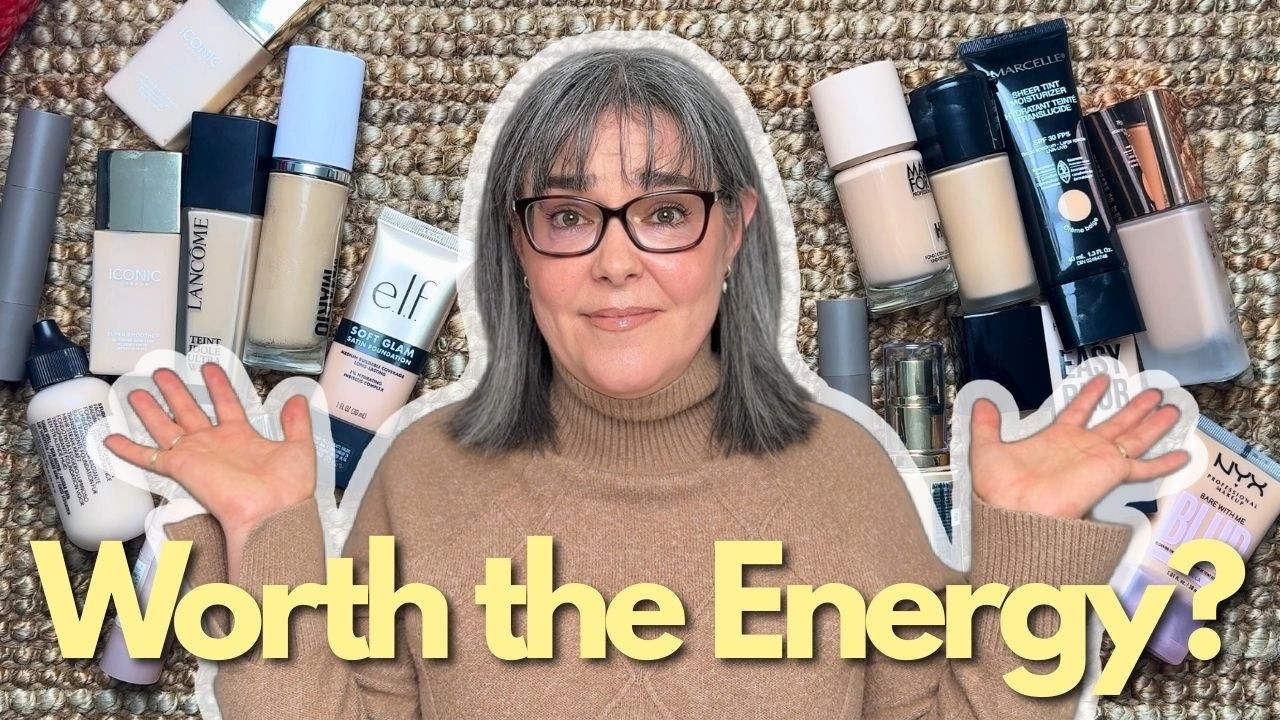 Which Foundations Are Worth the Energy? | Over 50 & Low-Energy Makeup | Foundation Declutter