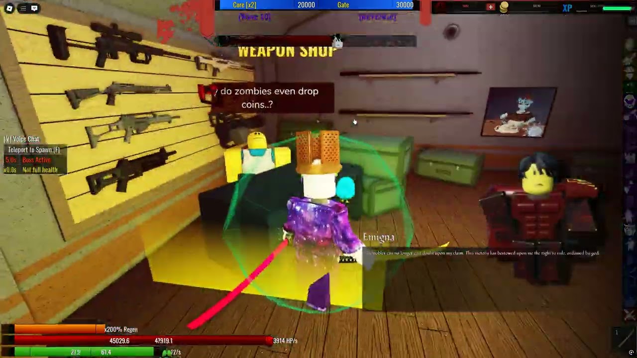The Zombies Revenge | True Golden Katana Testing on revenge... Is it still worth it?