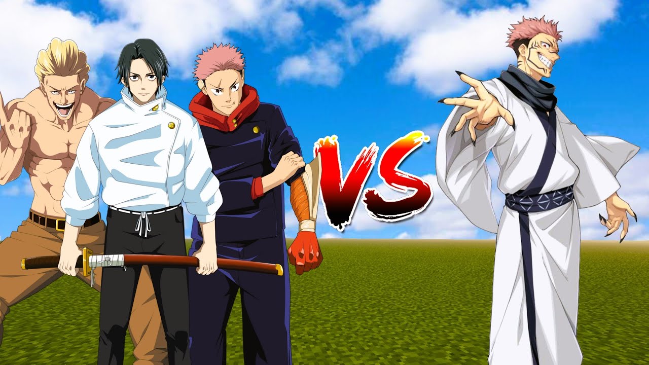 Yuta,Yuji and Hakari Vs Sukuna 15 Fingers - No domain expansion