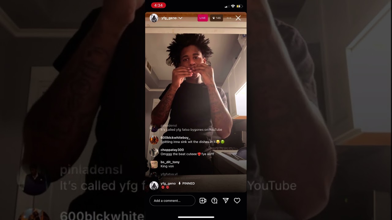 “YFG Fatso Disses Bloodhound Q50 on Instagram Live”