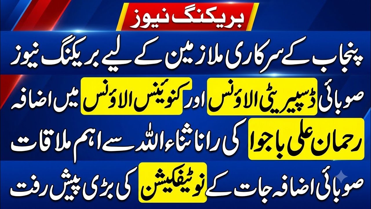 Punjab Employees Latest News | Allowance Increase & Important Meeting Update