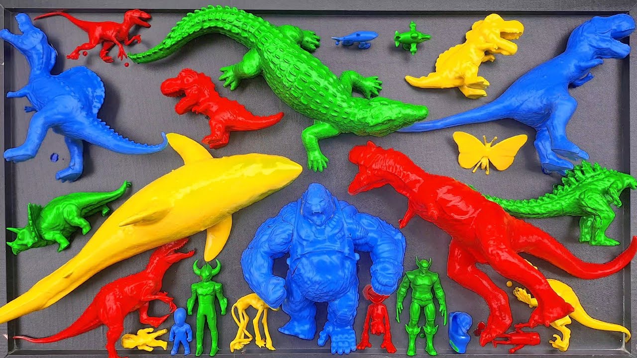 Dinosaurus Jurassic World Dominion : T-rex/ Brachiosaurus/ Skibidi/ Spider-Man/ KingKong/ Godzilla