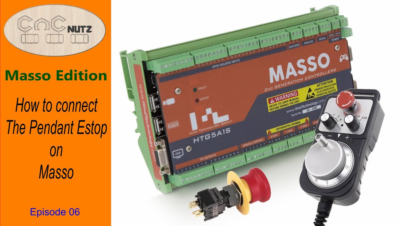 How to connect the Pendant Estop on Masso - Masso Edition 06