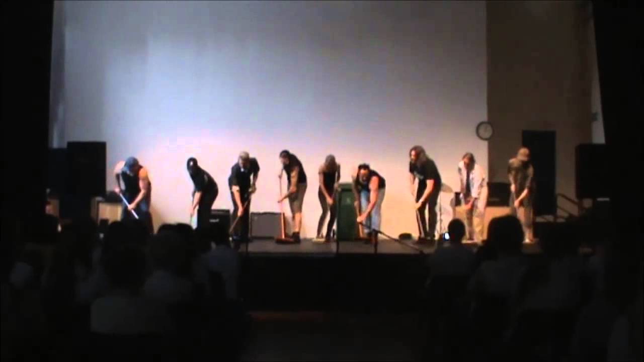 William Howard Science Dept does Broom dance - Stomp