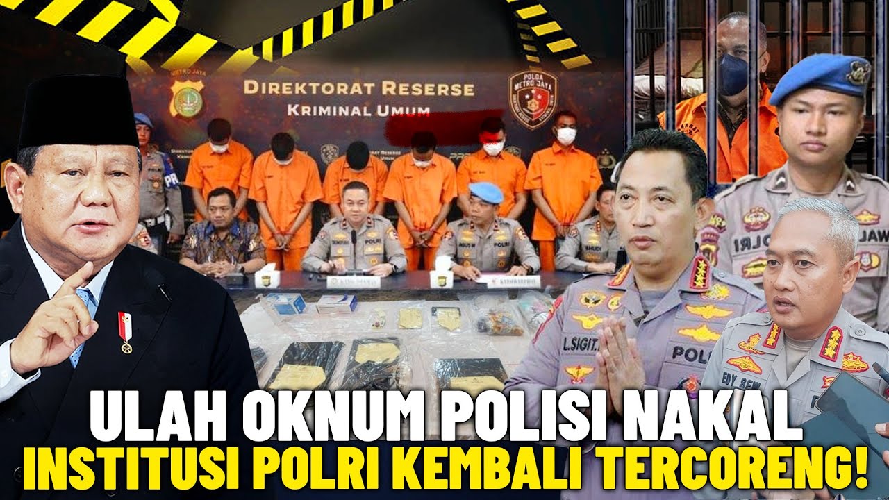 Kesabaran Prabowo Habis, Pejabat Polri Berulah Dipecat? Deretan Kasus Oknum Polisi yang Jadi Sorotan