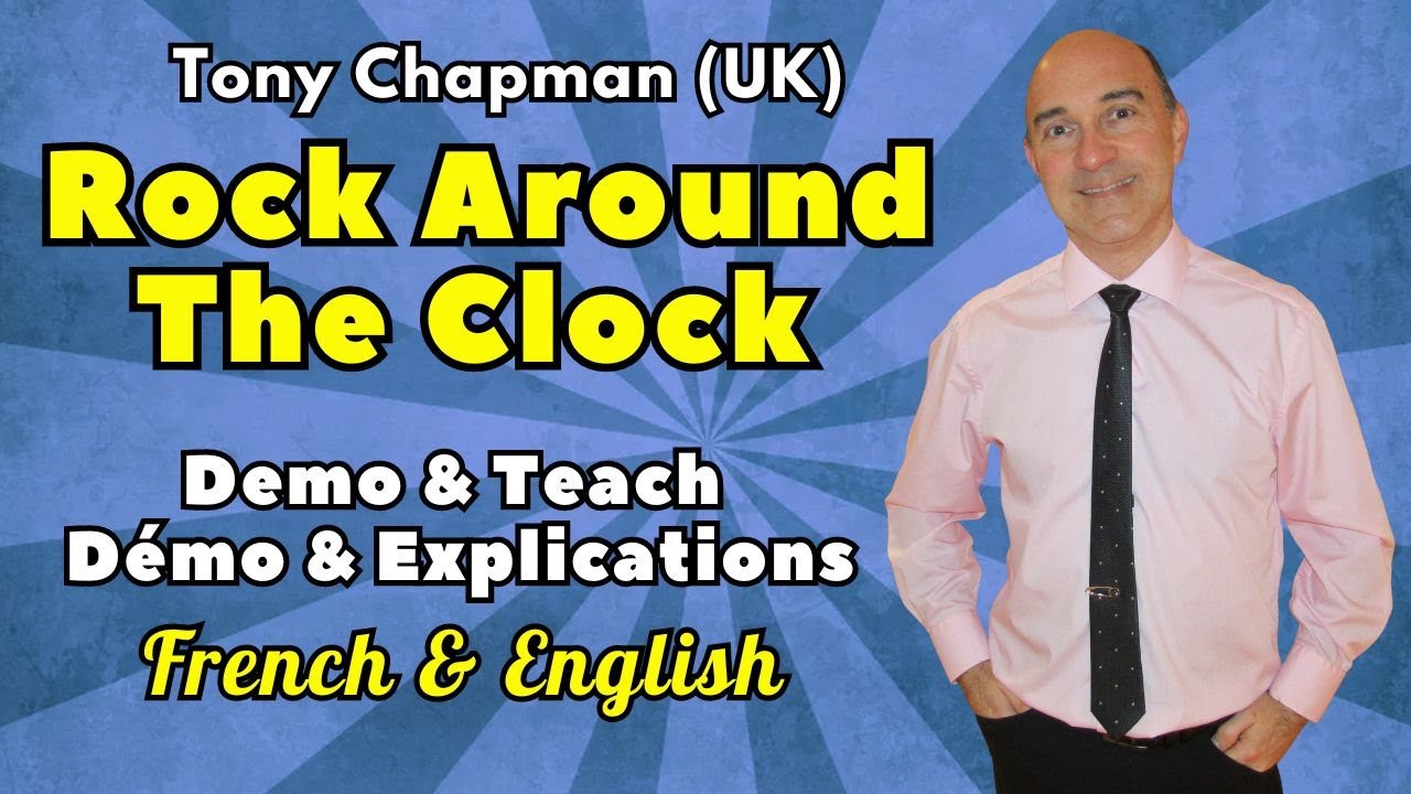 Rock Around The Clock Line Dance (Dance & Teach / Démo & Explications / French & English)