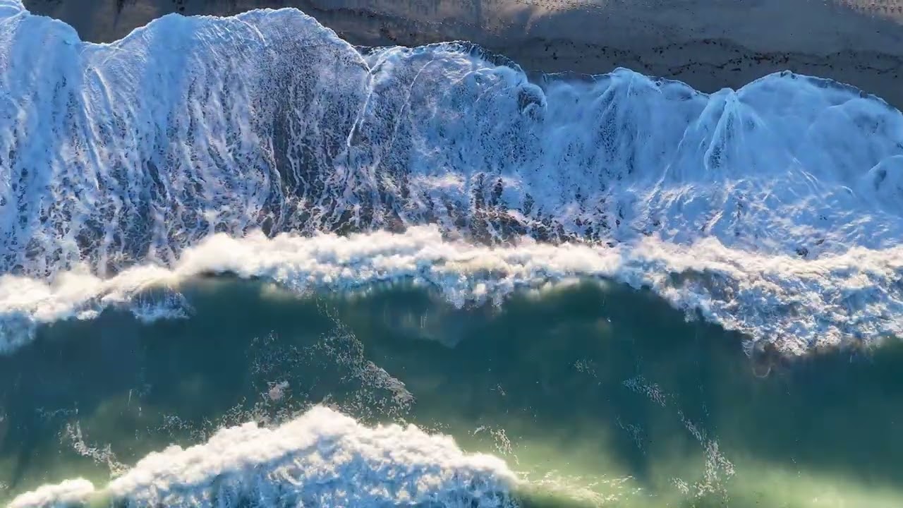 Groundhog Day Storm - Winter Storm Swell - Juno Beach - 2/2/26 -  Relaxing Drone Video - Ambient