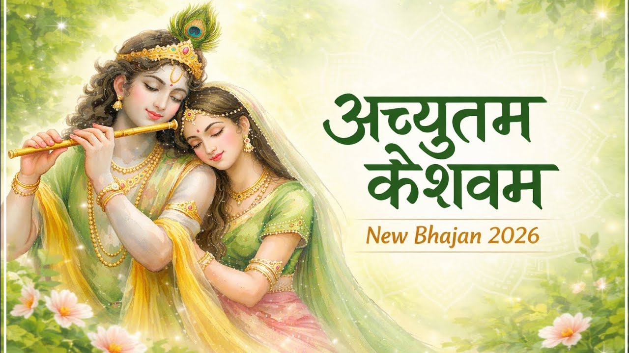 अच्युतम केशवम - Lyrical | Achyutam Keshavam Krishna Damodaram | Krishna Bhajan