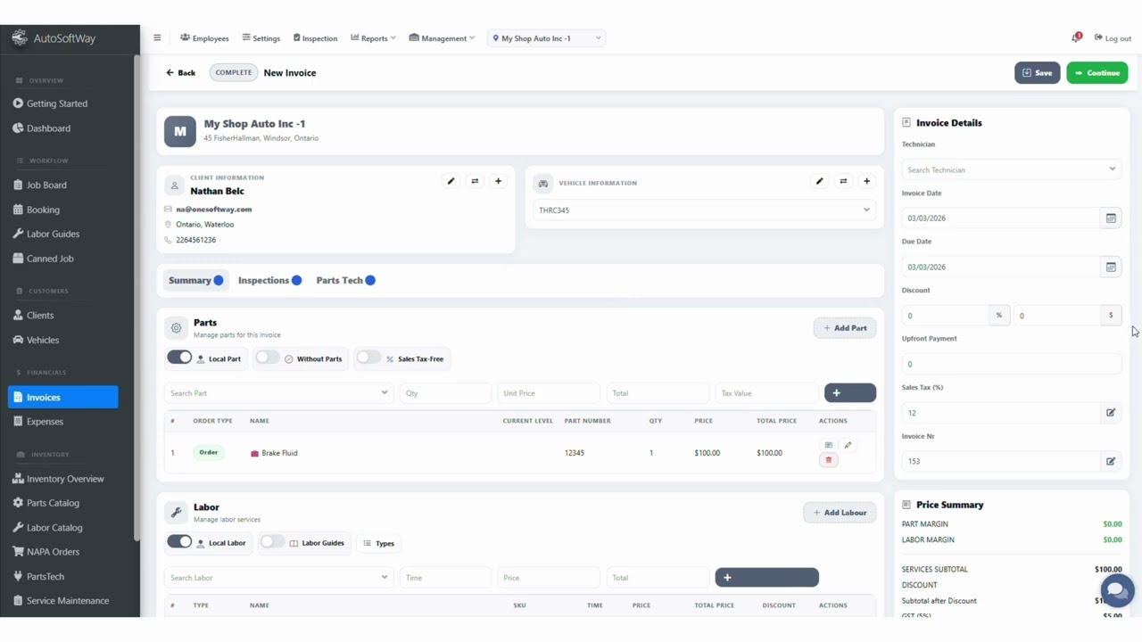 How to Create an Invoice in AutoSoftWay | Step-by-Step Guide