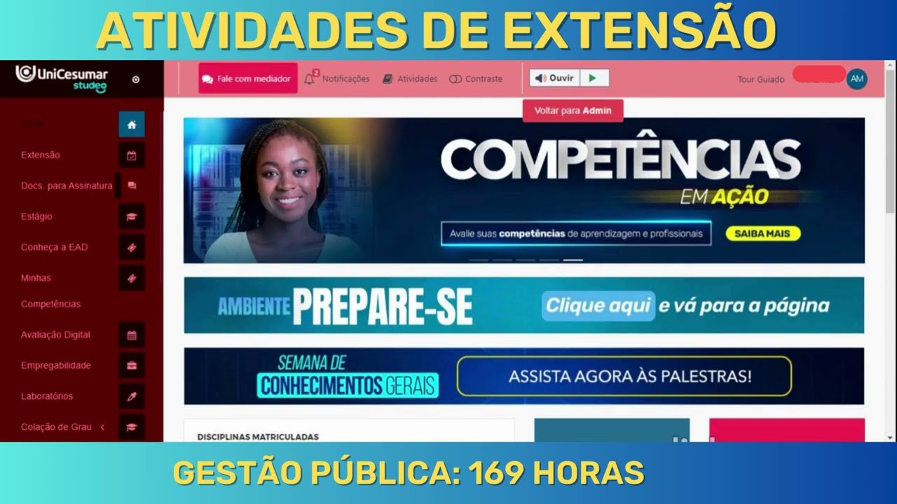 ORIENTAÇÕES ATIVIDADES DE EXTENSÃO!!!