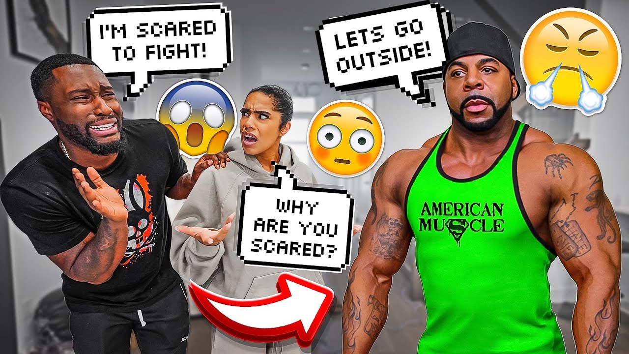 ACTING SCARED TO FIGHT IN FRONT OF MY FIANCE! *HILARIOUS*