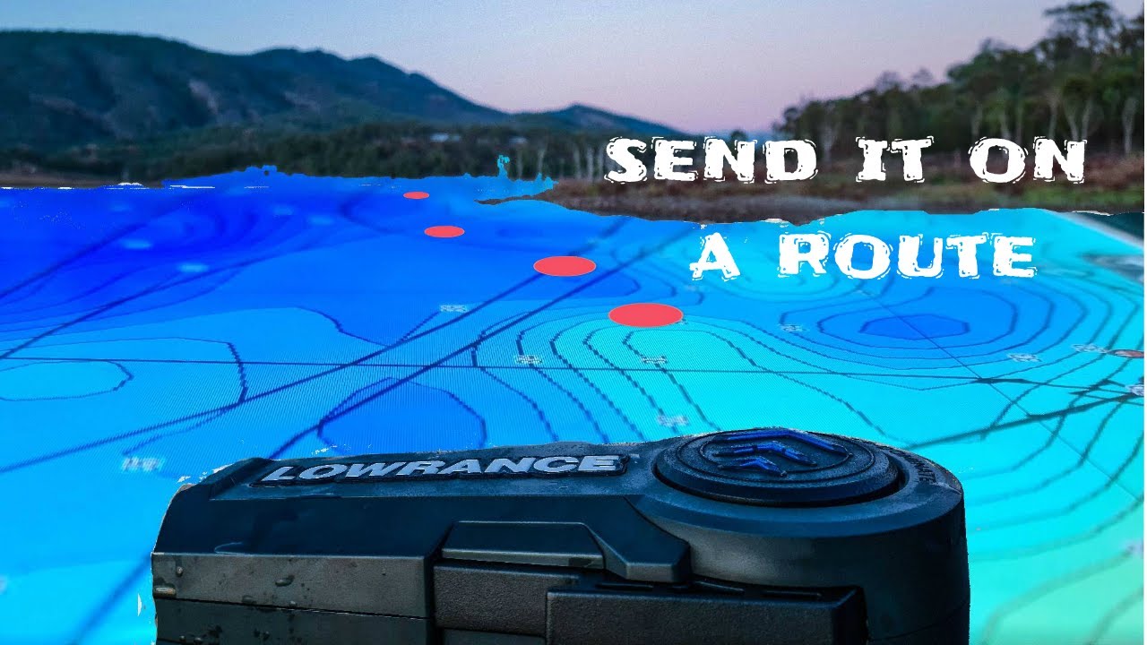 How to send the lowrance ghost on a route