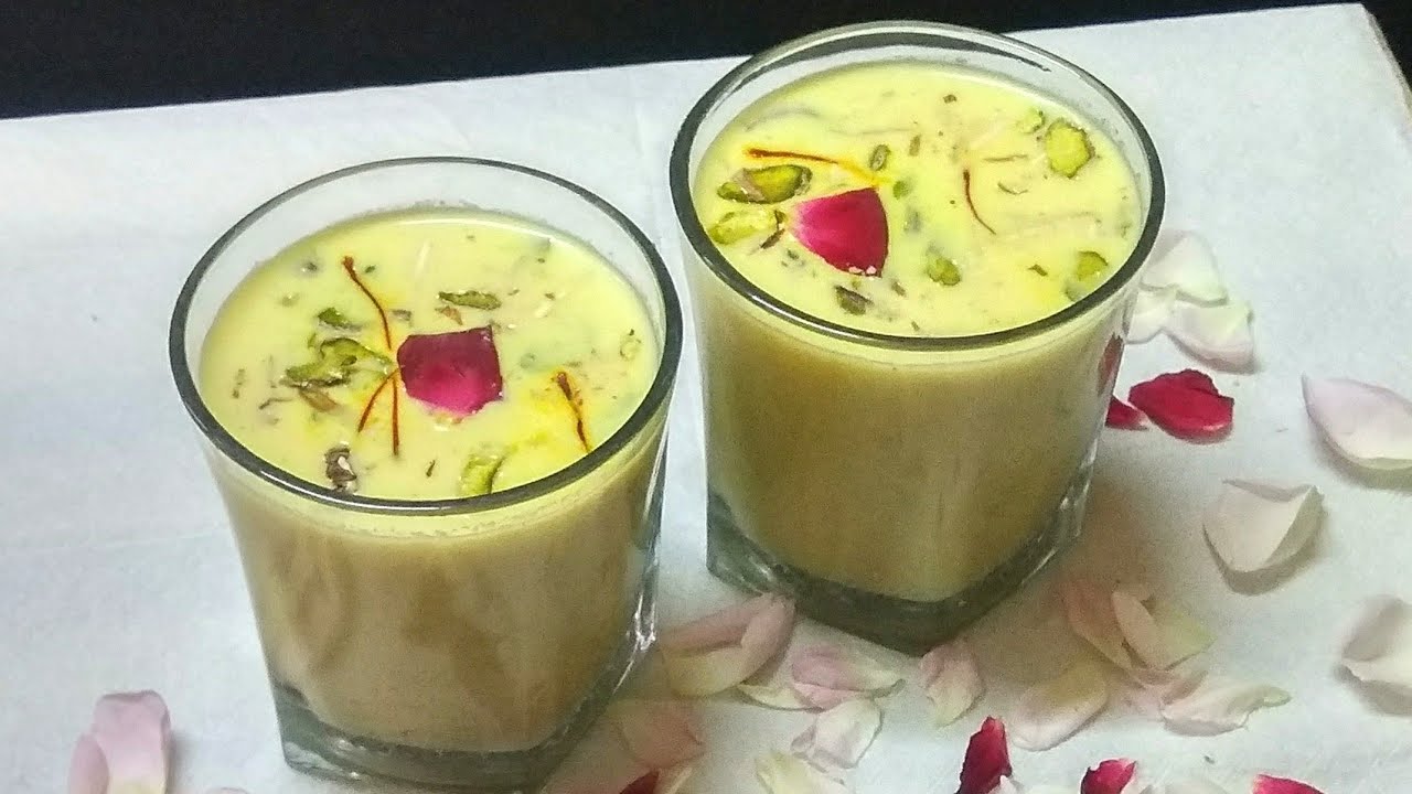 Thandai Recipe | Kesar Badam Thandai | Badam Thandai Recipe | Kesar Pista Thandai Recipe .