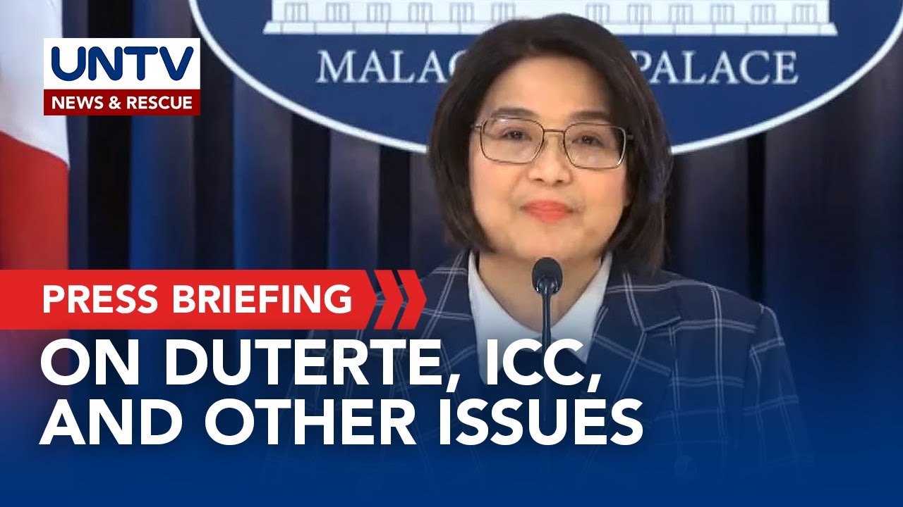 PCO Usec. Claire Castro briefs Palace media on Duterte, the ICC, and other pressing issues