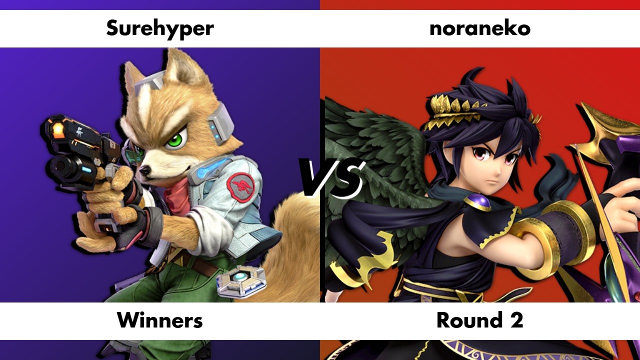 Surehyper (Fox) vs noraneko (Dark Pit) - ROK Esports Smash Ultimate #118 Winners Round 2