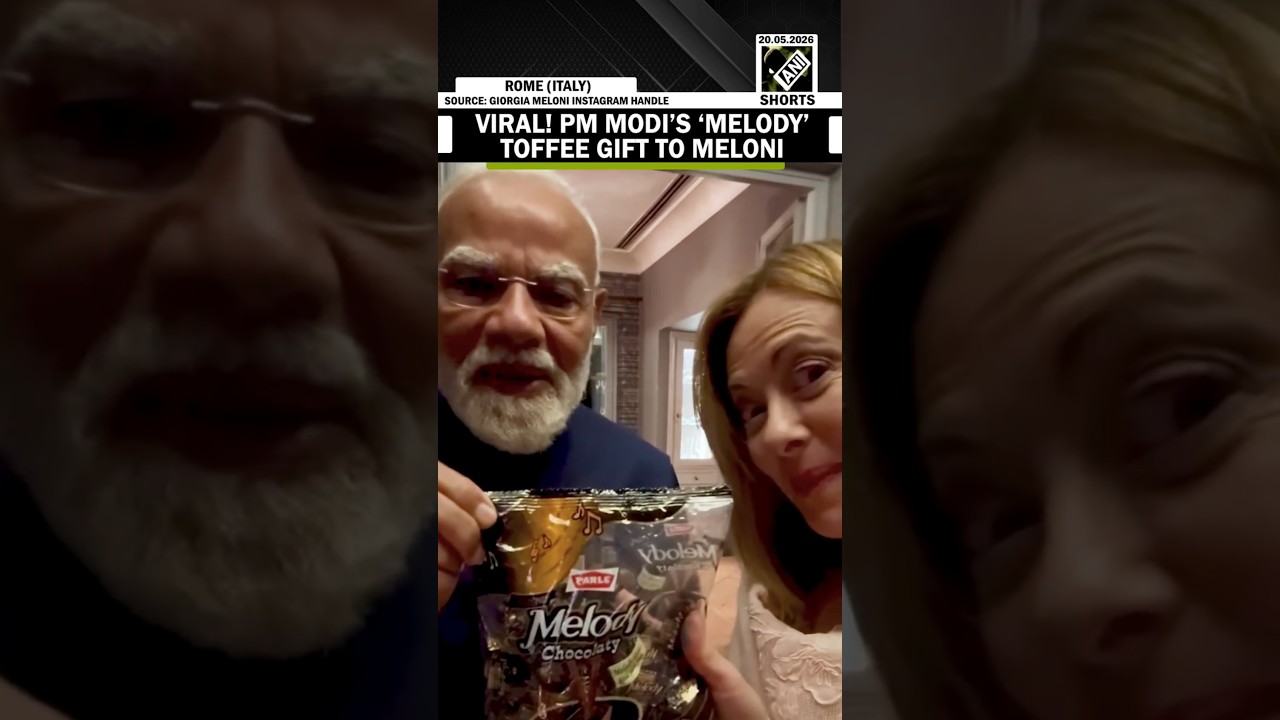 Italy PM Giorgia Meloni posts video on Instagram as PM Modi gifts her &lsquo;Melody&rsquo; Toffee, video viral!