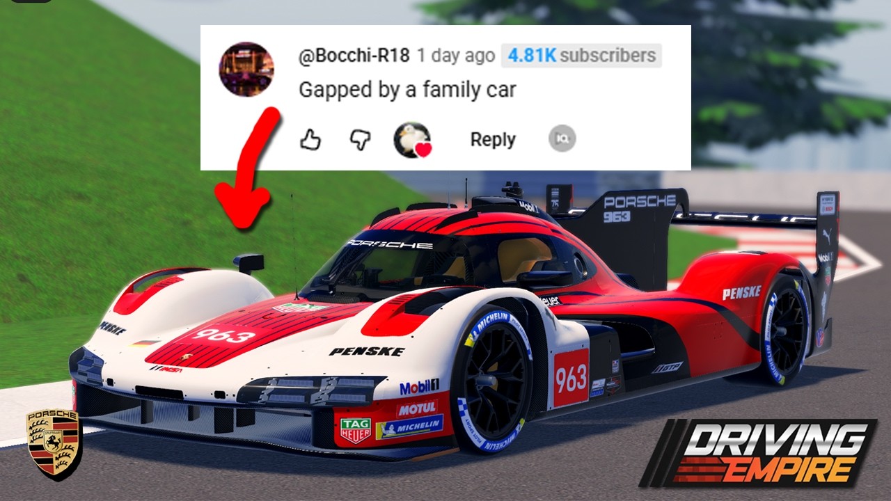 New Porsche 963 LMDh Review in Driving Empire (slowest car from this update)