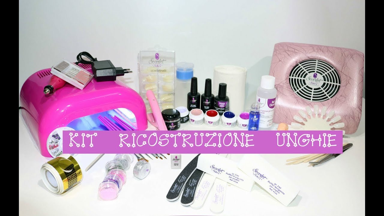 KIT RICOSTRUZIONE UNGHIE IN GEL/kit base