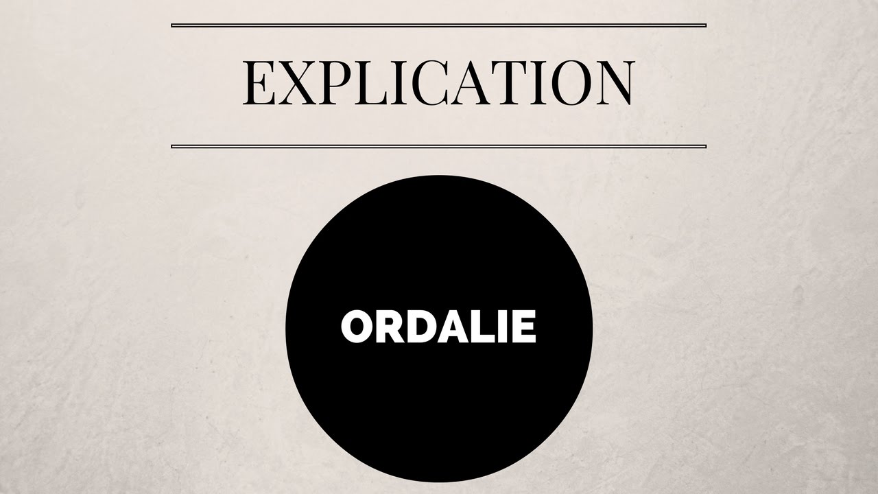 LE MOT DU JOUR ! - ORDALIE -