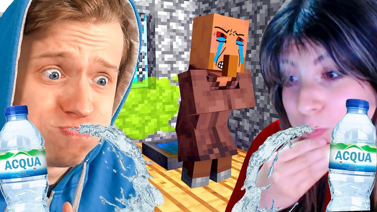 PROVA A NON RIDERE SU MINECRAFT CON L’ACQUA ZOE WEBCAM!
