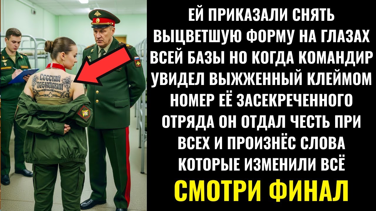 Ей Приказали Снять Форму — Пока Командир Базы Не Увидел Татуировку На Её Спине