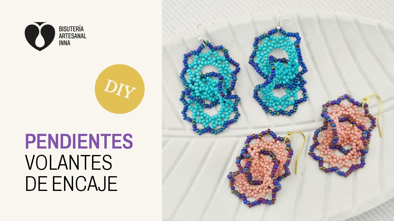 Pendientes Volantes de Encaje | Tutorial DIY